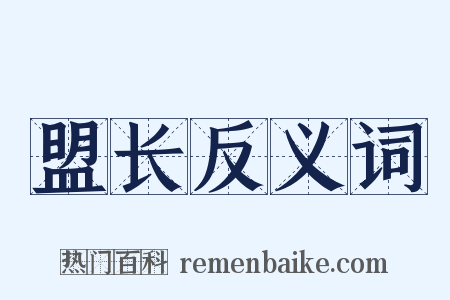 盟长反义词是什么意思的图片